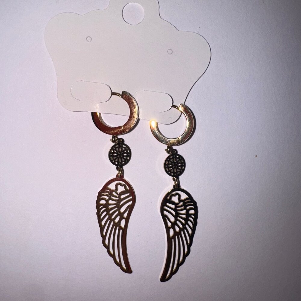 Margo women earrings -stainless steel - WINGS
